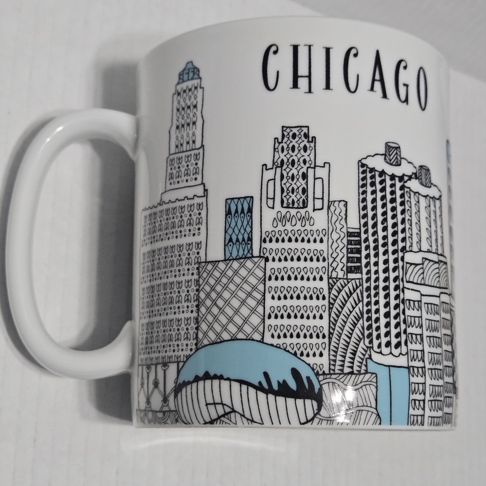 Chicago Oversized Mug Chicago Mug Ceramic Coffee Cup Souvenir Windy City